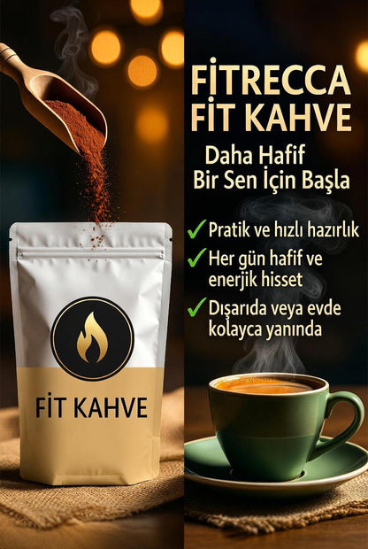 Fitrecca Fit Kahve – Longan Ekstreli (Şişkinlik Hissini Yok Eder)